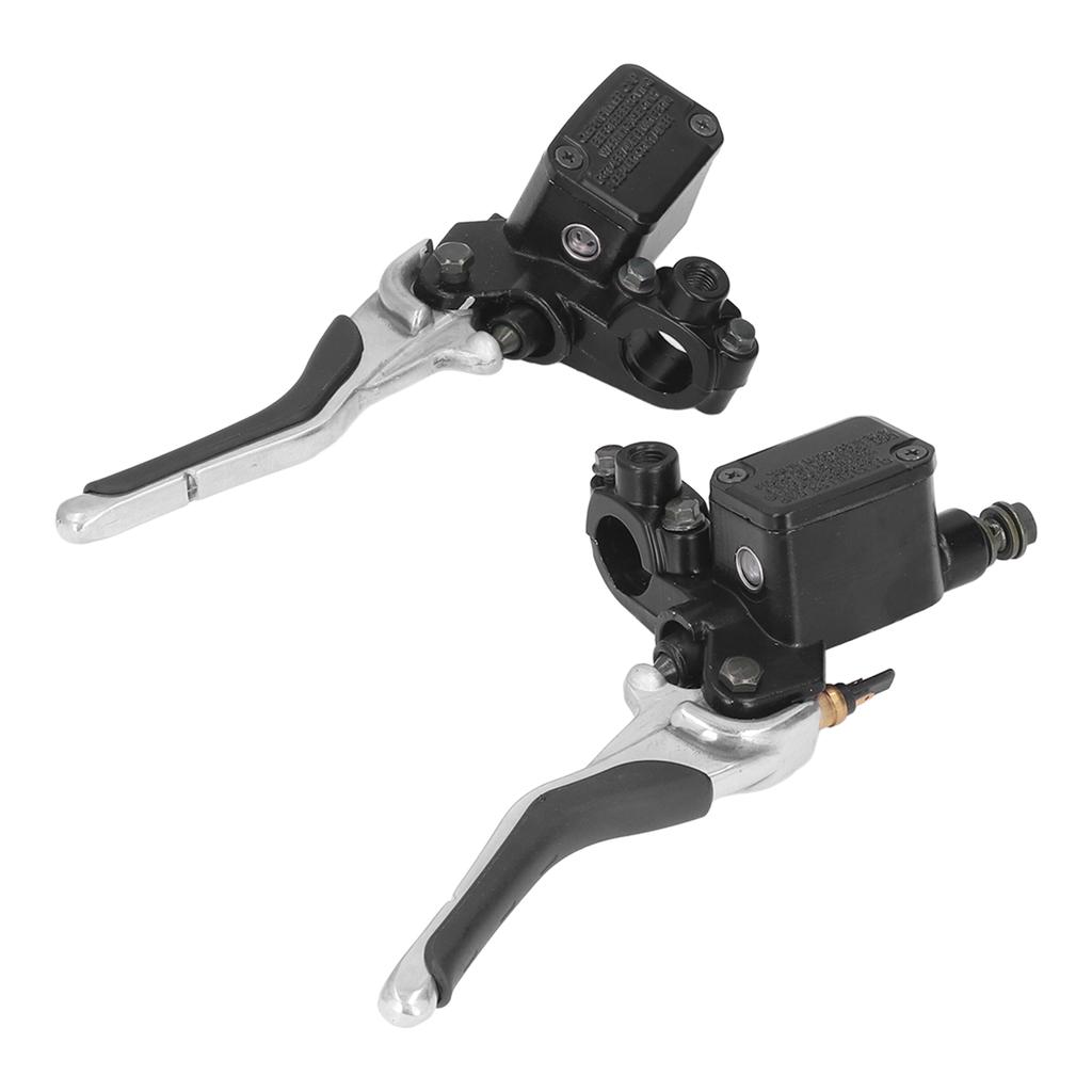 Pair Motorcycle Left Right Brake Handle Lever with Oil Can Aluminum Alloy CNC Replacement for YQ50 Aerox 1997‑2013