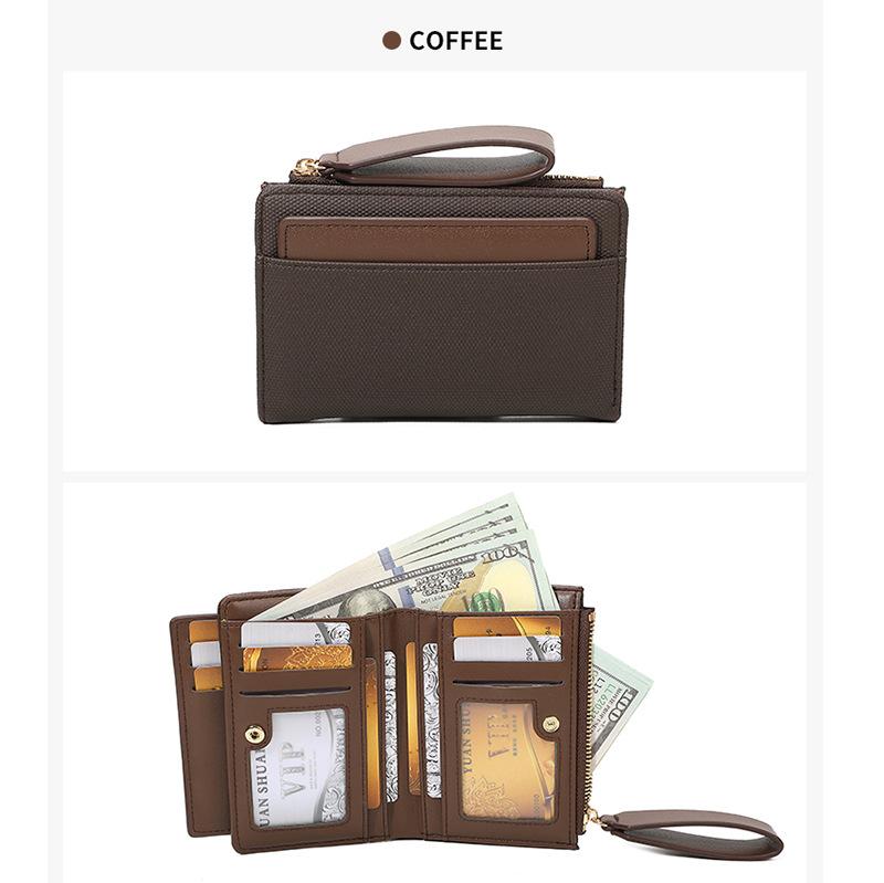 Ladies, Wallet, Double Fold, Multi Card Slot, Handbag, Small Bag, Zero Wallet