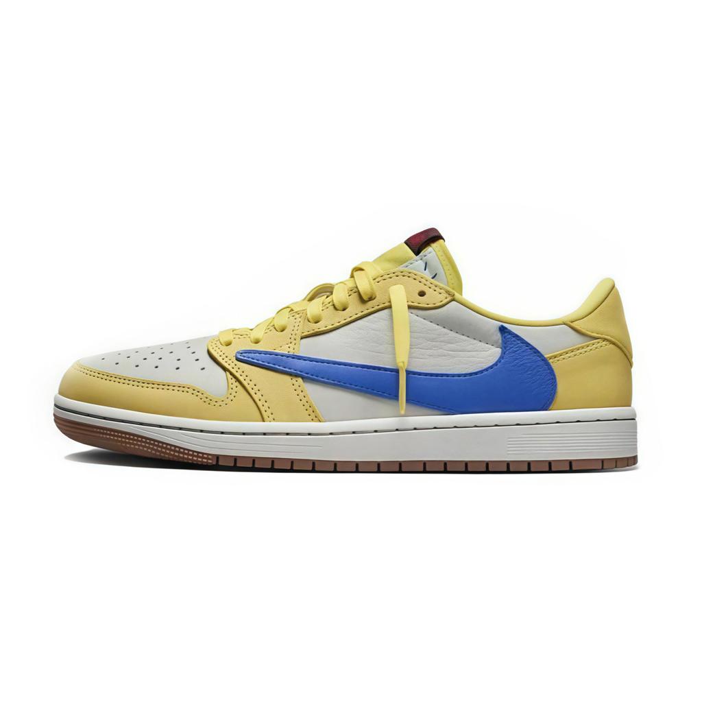 Jordan X Travis Scott Air Jordan 1 Chicago Travis Scott X AJ1 Low Klasické Odolné proti oděru Nízké DZ4137-700(Tým1142-)