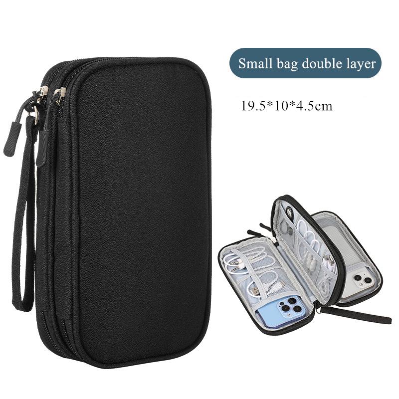 NEW Travel Organizer Bag Cable Storage Organizers Pouch Carry Case Portable Waterproof Double Layers Bags For Cord