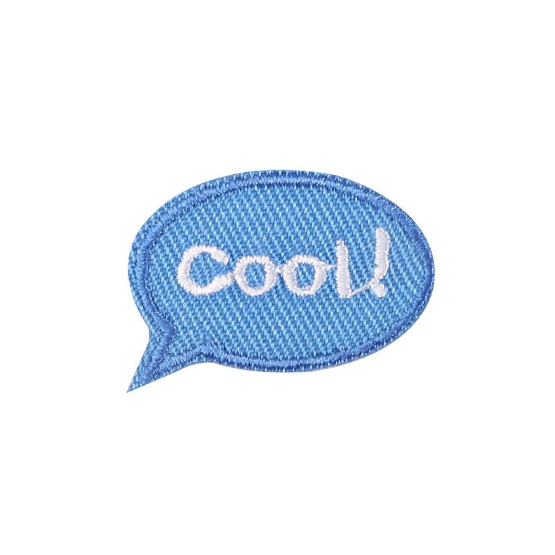 Dikişsiz Kendinden Yapışkanlı İngiliz Kumaş Etiket Desen Etiketi Pantolon Çanta Dekorasyonu Çıkartması Kıyafet Deliği Nakış Yama Etiketi Küçük