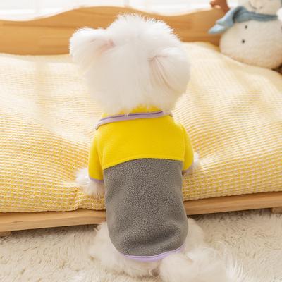 Haustierkleidung Herbst Winter kleiner Hund Teddy als Bär Kontrastfarbe Zweibeiner Katze warm Winter Welpe Daunenjacke