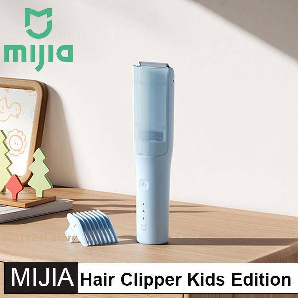 Cortador de Cabelo Infantil Xiaomi Mijia Com Função de Sucção de Cabelo 60min de Autonomia IPX7 à Prova d'Água Ponta de Lâmina com Esferas Redondas Barbeiro de Bebê