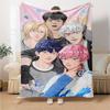 1pc Blanket - Kpopo Plave Print Design,Lightweight Blanket for Sofa,Bed- Soft &Warm,Gift for All Seasons