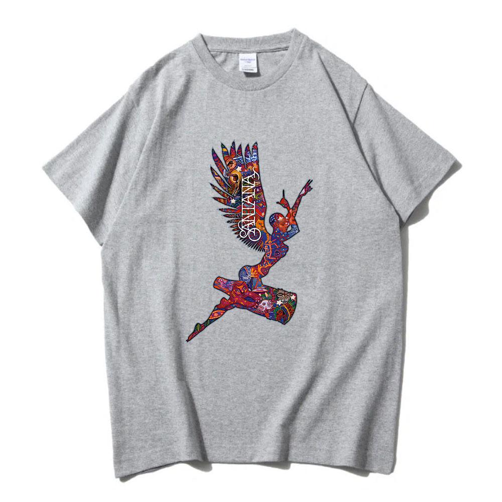Super Abraxas Angel Carlos Santana T-shirt Unisex Streetwear Short Sleeve Fashion Men/Women Tshirts O-neck Casual Printed Shirt
