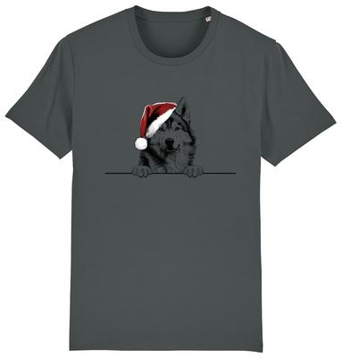 SIBERIAN HUSKY Christmas Dog T-Shirt Mens Womens Kids Dogs Gift Present Stocking