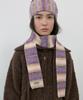 MA JOURNEE Stripe Muffler_Dust Plum Mix