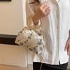 Women Bag New Gold Chain Bag Woman Banquet Handbag Fashion Embroidered Bag Small Shoulder Bags High Quality Party Messenger Bag