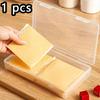 Transparent Cheese Storage Box,SnapOn Sealing Design,Prevents Odor Contamination,Long-Lasting Freshness,Saves Refrigerator Space