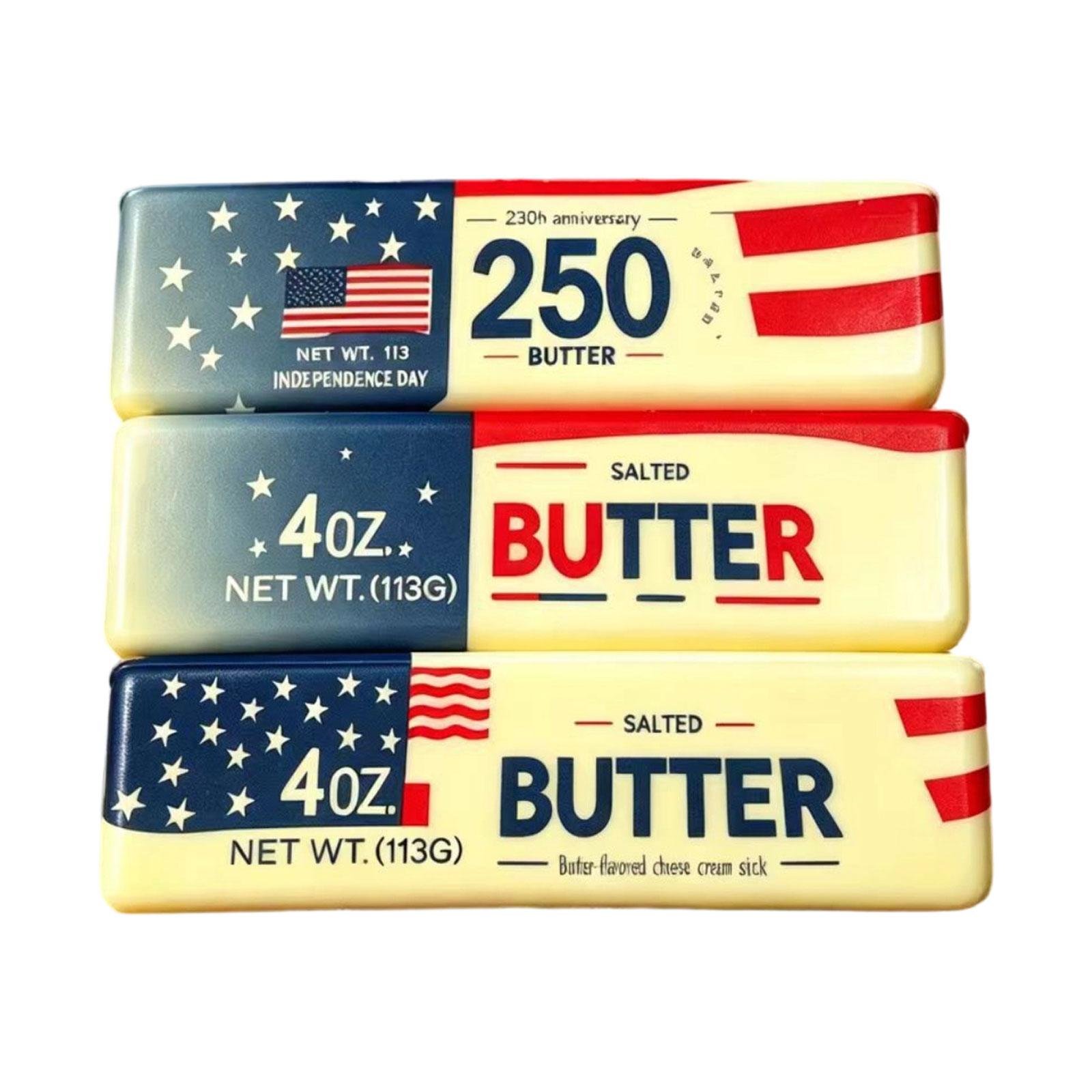 

Simulated Butter And Cheese Sticks, PU Soft Slow Student Stress Relief Toy, American Three-piece Set Series 2 One Size