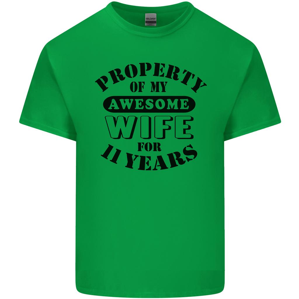 11th Wedding Anniversary 11 Year Funny Wife Unisexs Light Cotton TShirt