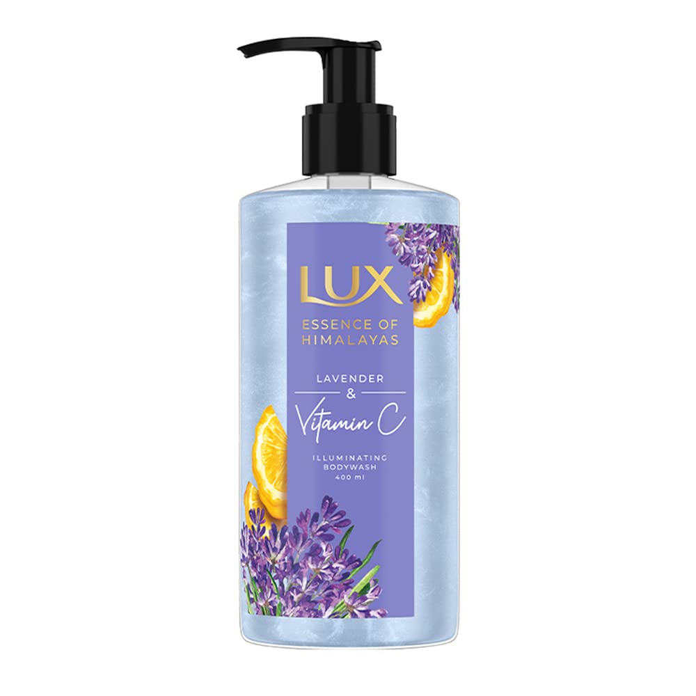 

Lux Essence Of Himalayas Lavender & Vitamin C Illuminating Bodywash 400 Ml Paraben Free Plant Based Gentle Skin Cleanser For All Skin Types