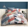 3-Piece Reversible Duvet Cover Set 260 X 240 Cm King Size "Pepite" Pure Cotton