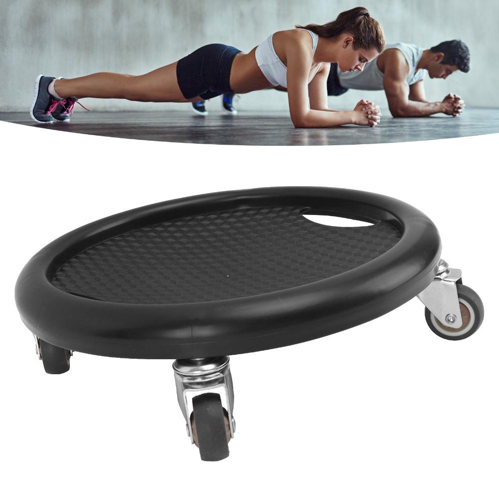 6pcs Silent Wheels Abdominal Exercise Board PP Workout Skateboard Fitness Slider Board Ab Workout