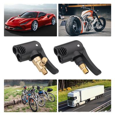 Inflator Pump Head Leakproof Direct Replacement 2 In 1 Presta Schrader Compatible Car Tyre Inflator Connector for Bicycle