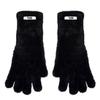 TUDE HAIRY FINGER HOLE GLOVES BLACK