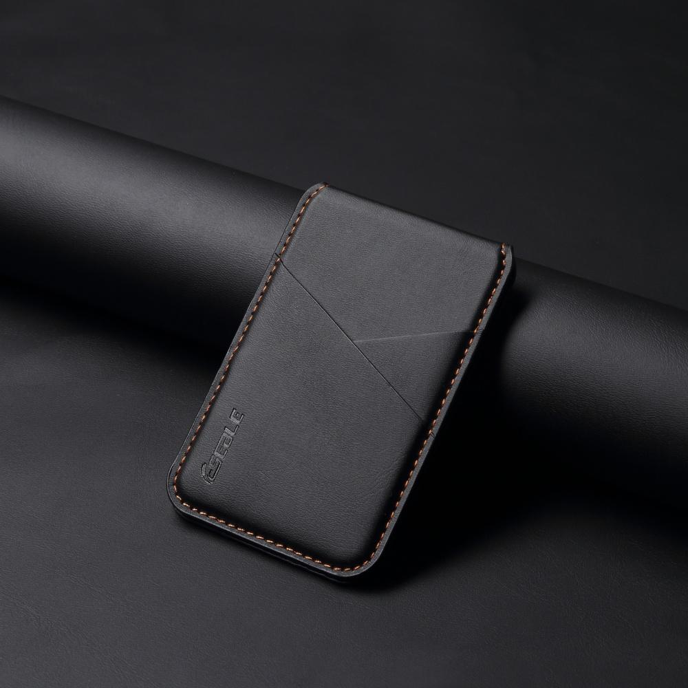 Luxury Leather For Magsafe Magnetic Wallet Slot Card Holder Phone Stand For iPhone 17 Pro Max 16 15 14 Bank ID Card Bag Cover