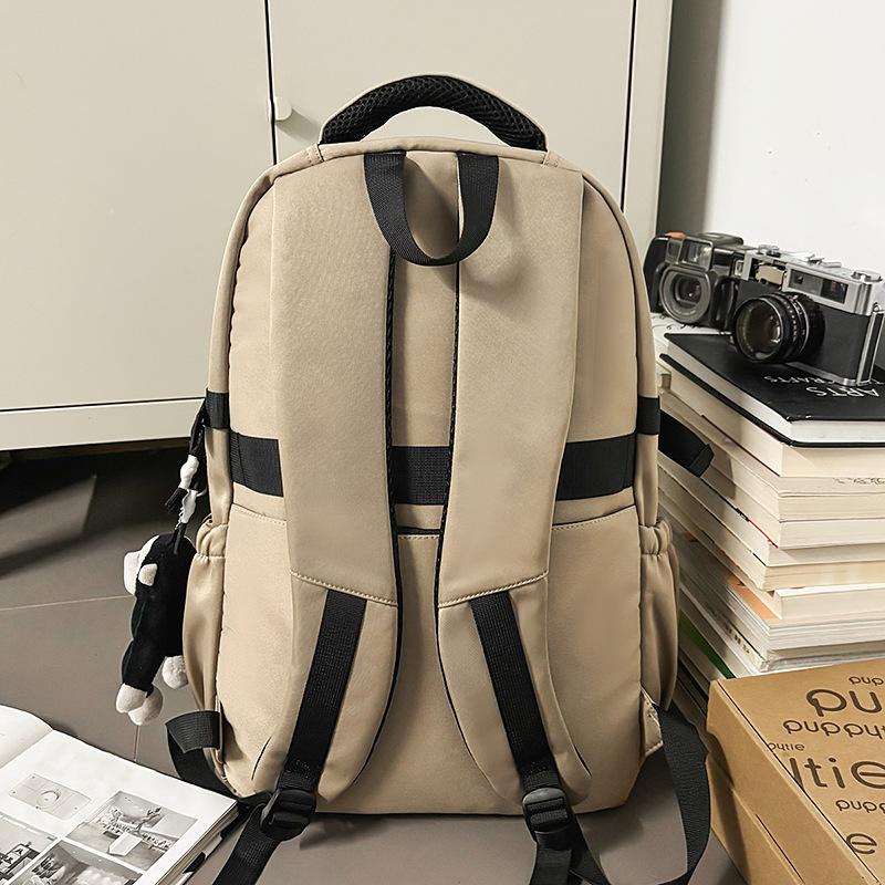 Schoolbag Korean tooling trendy texture schoolbag college student function street style commuting travel casual versatile backpack