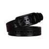 Womens Genuine Leather Belt With Pin Buckle Adjustable No-Hole Design Retro Chic Waistband Jeans Dresses