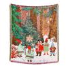 Bohemian Christmas Tapestry Blanket - Thick, Anti-Cat Claw Sofa Cover