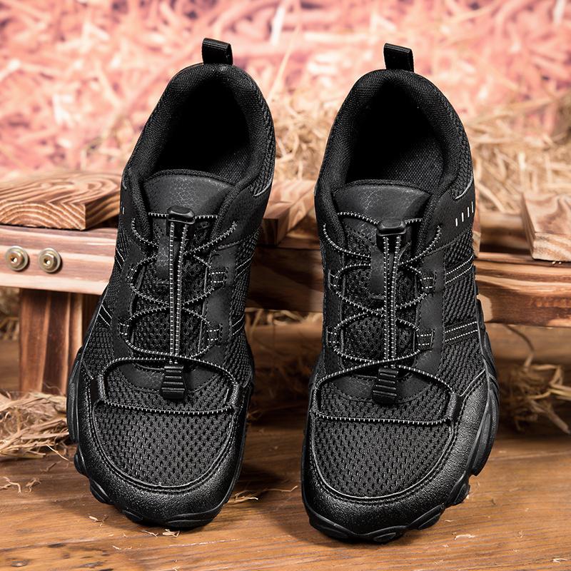 

Large Size Wide Toe Shoes for Men s Outdoor Hiking and Cycling Casual Sports Shoes Shoelaces Anti Slip Rubber Sole Yijiao Shoes 38 чорний