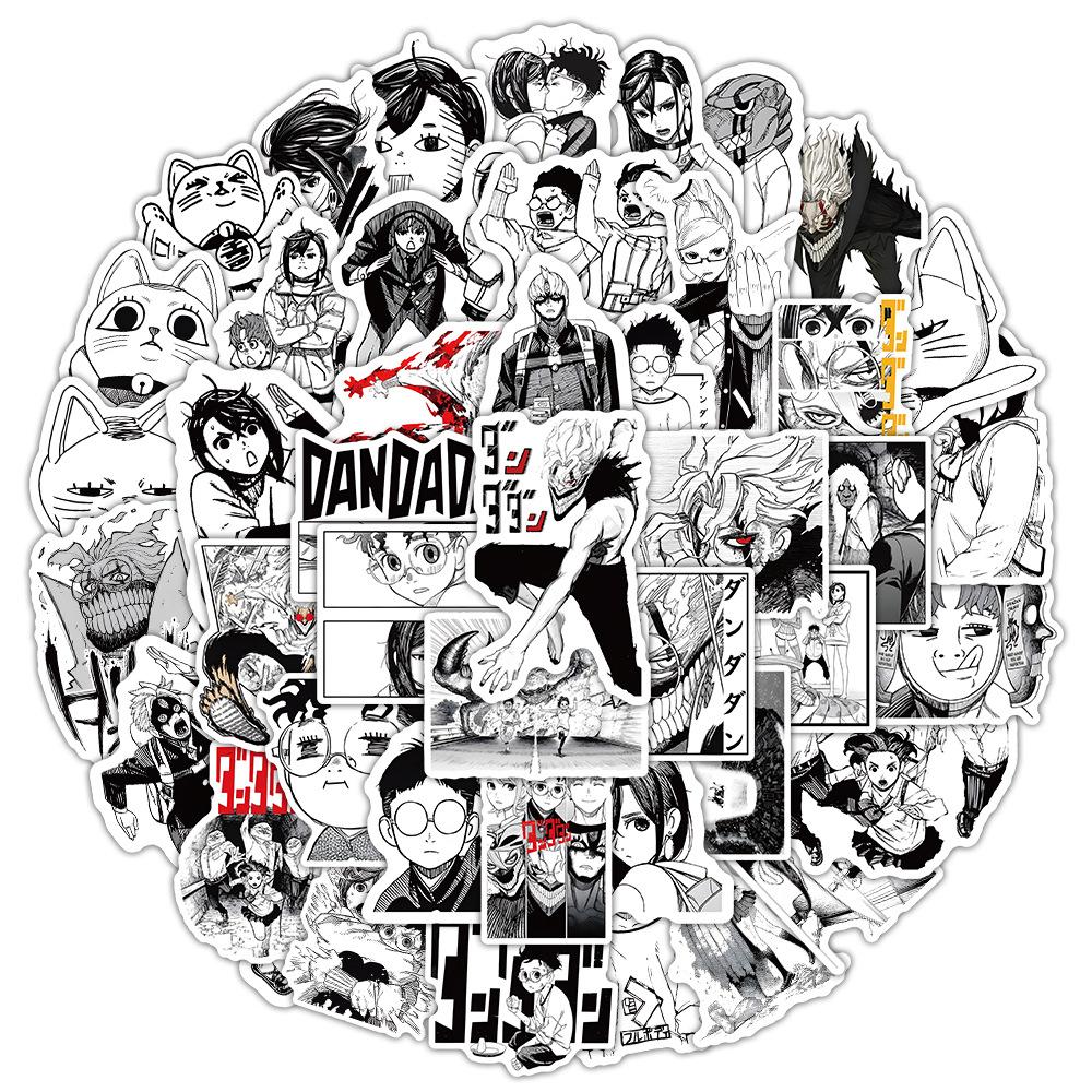 100pcs Momo Ayase Dandadan Anime Stickers Funny Okarun Cartoon Decals Toys DIY Laptop Phone Case Diary Car Waterproof Sticker