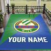 Custom Text Printed Rug Rapid Wien FC Non Slip Floor Carpet For Home Room Decor