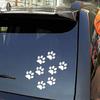 Aufkleber mit Pfotenabdruck, Autoaufkleber, Personalisierte Kratzaufkleber, Aufkleber mit Fußabdruck für Autos