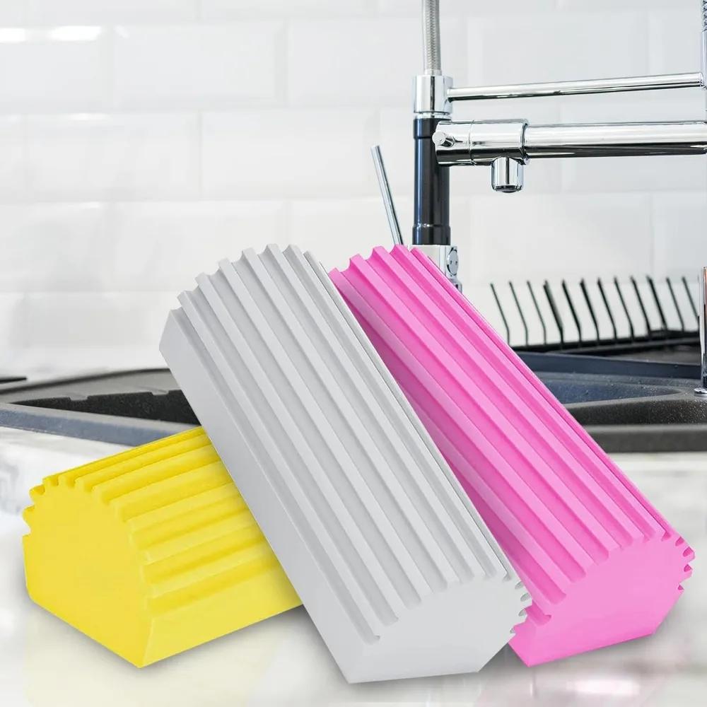Car Damp Clean Duster Sponges Reusable Eraser Brush Blinds Kitchen Window Sponge Duster Cleaning Tools Auto Accessories