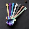 1Pc Stainless Steel Guitar Spoons Rainbow Coffee&Tea Spoon Flatware Drinking Tools