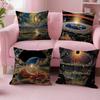 Surreal Style Art Cushion Cover For Sofa Car Office Cafe Soft And Comfortable Double-Sided Printing Pillow Cover