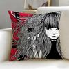 cartoon character Emily the Cool Strang Cushion Cover Soft  EasyWash Pillow Case  Versatile for Couch Bed Travel and Office