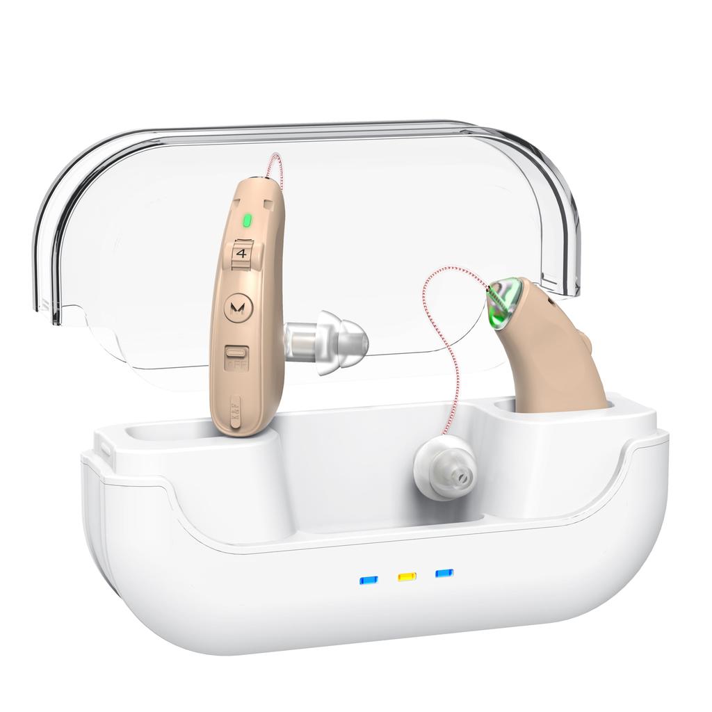 LevaGott Sound Elderly Sound Audio Can Be Used Continuously for 144 Set of Ear Hooks for Both Left and Right 4 Levels of Volume 3 Types of Easy