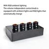 Headphone Amplifier 4 Channel LED Stereo Sound Amplifier Earphone Splitter Power Adapter Headphone for Sound Mixer