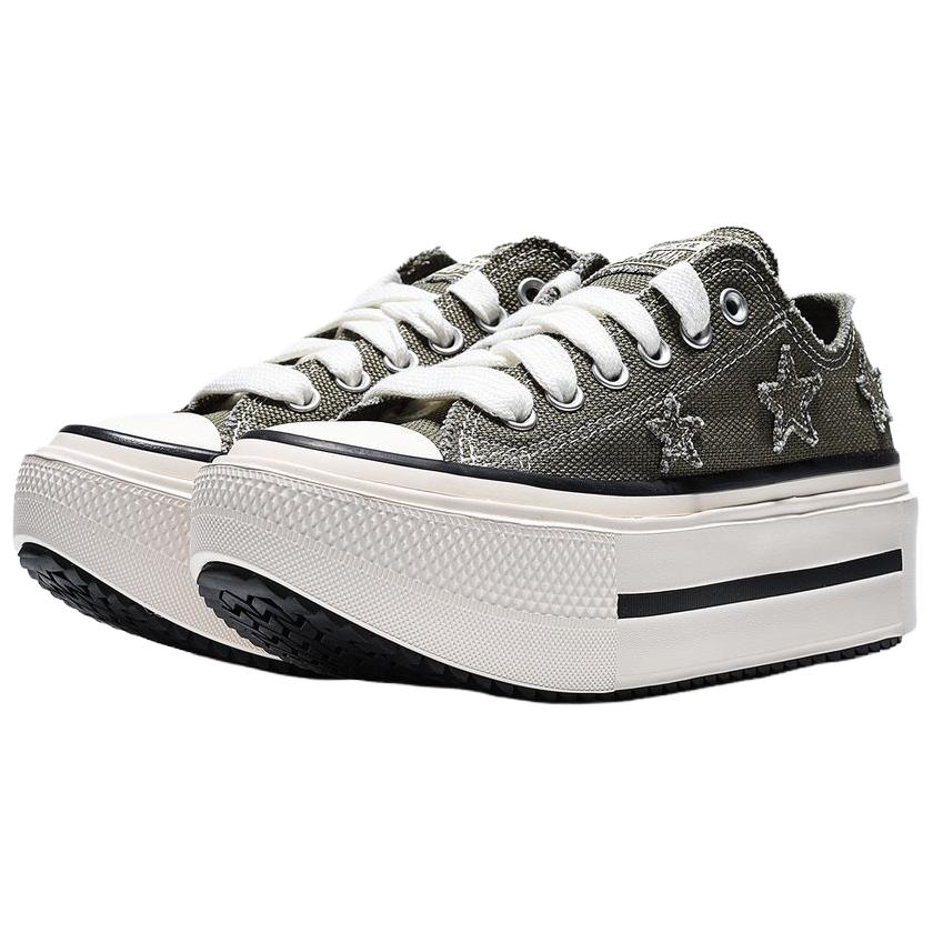 Converse Chuck Taylor Stagionali Versatili Comodi Scarpe Basse in Tela Sneakers Unisex Grigio A22395C