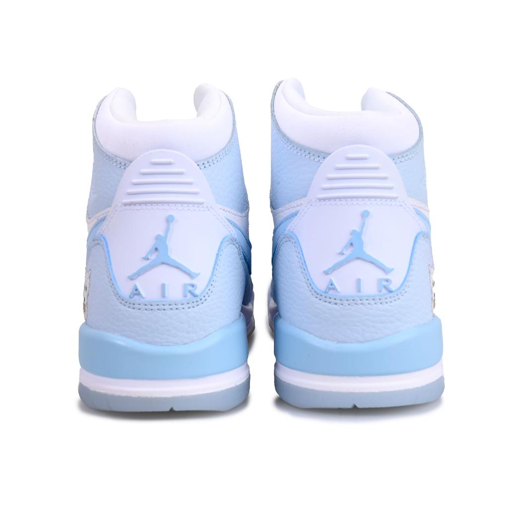 Jordan Legacy 312 Oreo Journal SAML Cushioning, Wear Resistant Mid Top Vintage Basketball Shoes Unisex Carolina Blue FV8118-141(Team6-)
