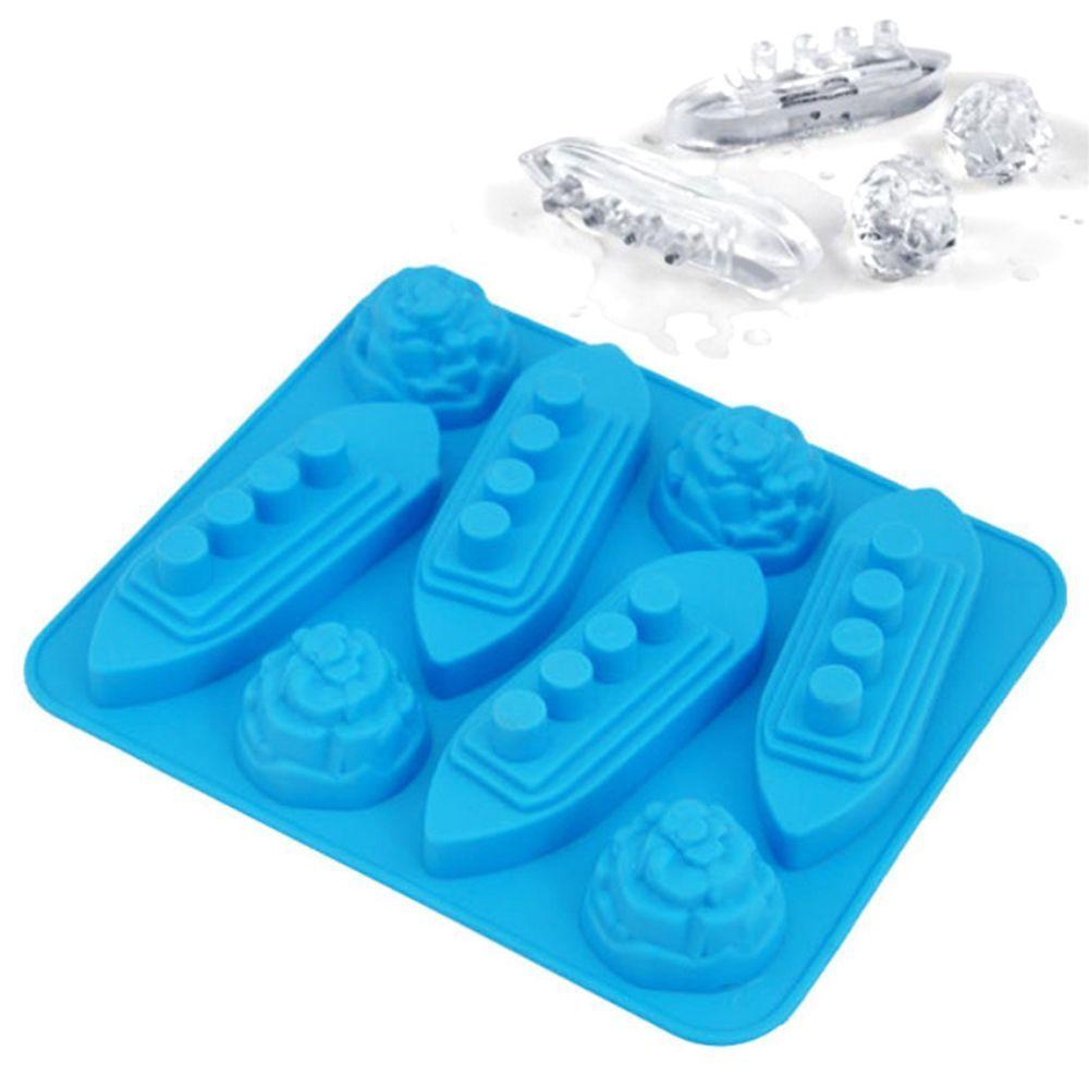 

Cake Mould Party Gadgets Ice Cream Makers Silicone Mold for Kitchen Titanic Shaped Ice Cube Trays синій