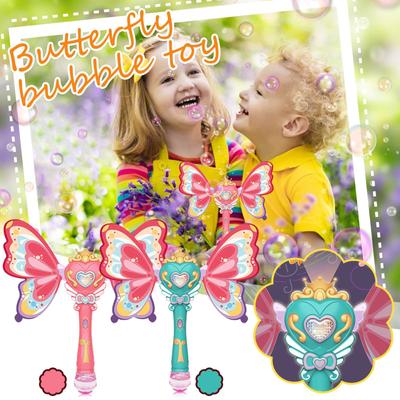 MagicWand Bubble Machine With Music & Light For Girls Children Bubble Toy 50ml
