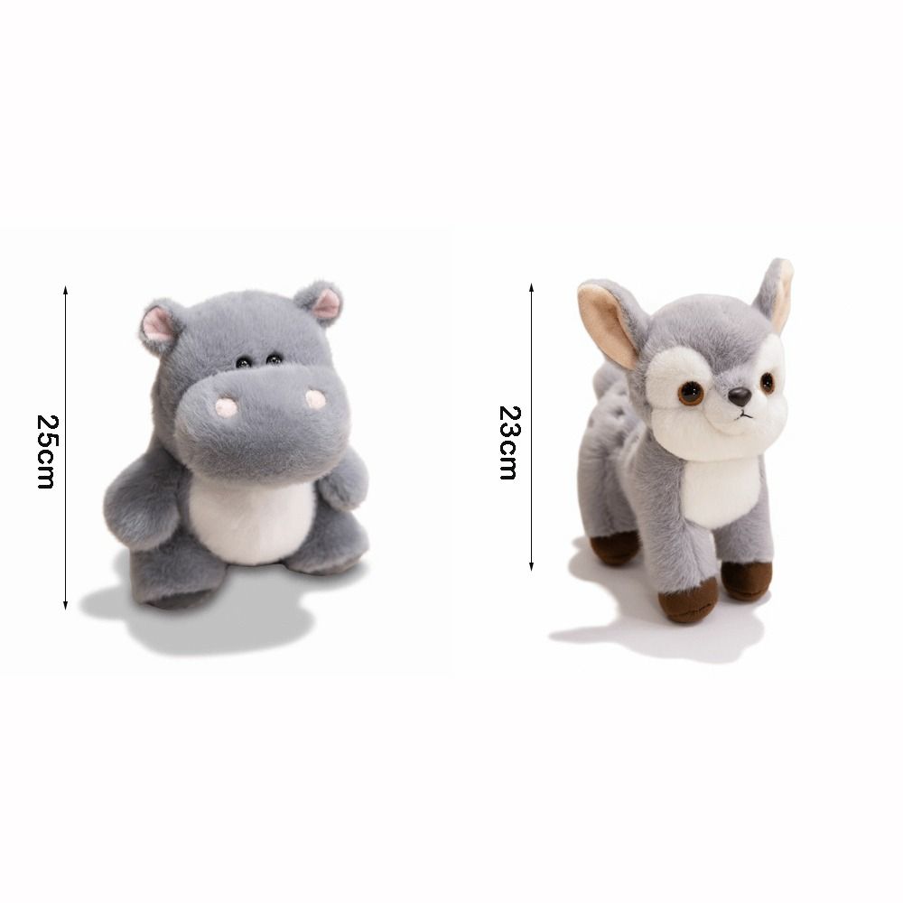 Cartoon Hippopotamus Doll 23cm/25cm Stuffed Plush Toy Hippopotamus Plush Toy Children's Gift