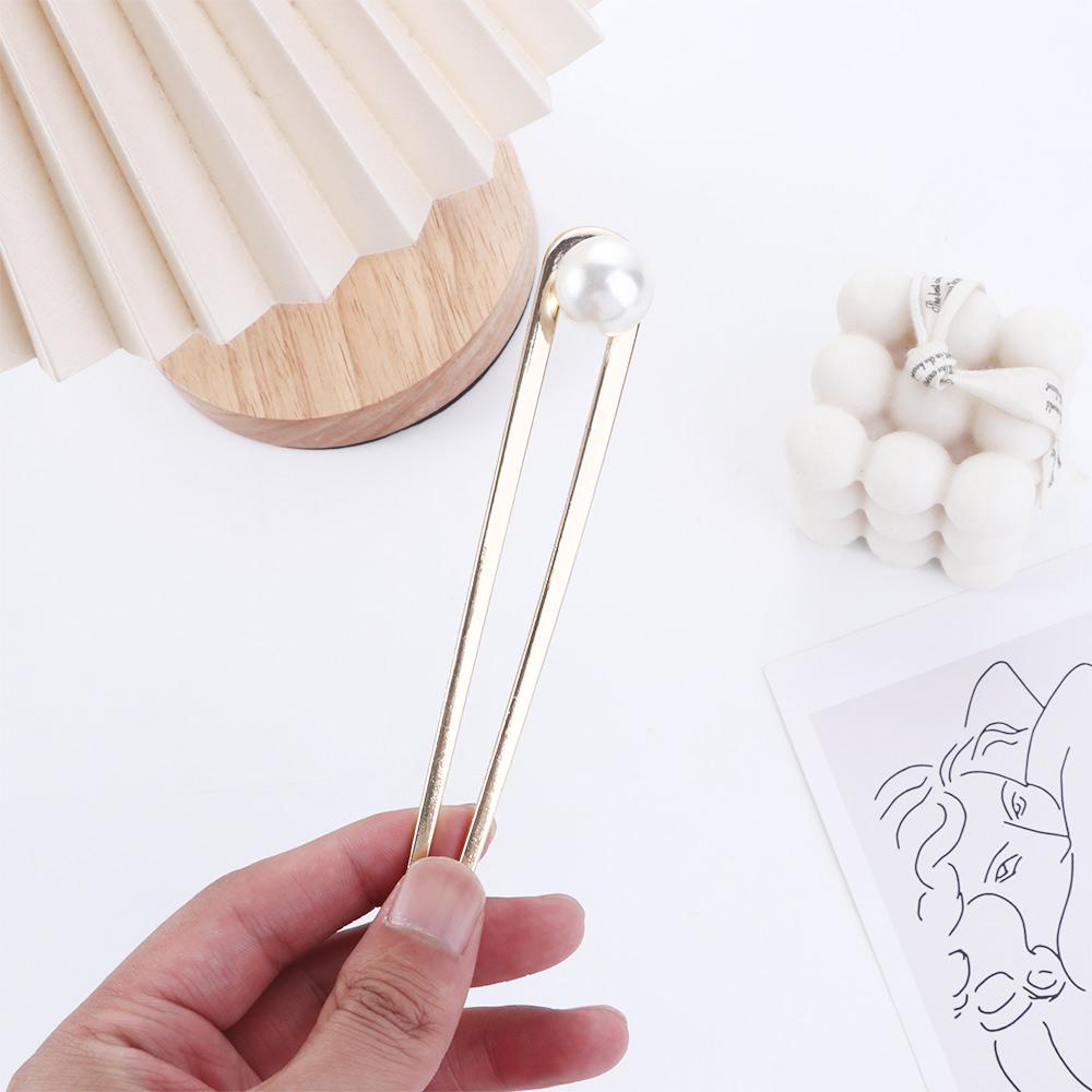 Headdress Metal U Shape For Girls Korean Style Hairpin Women Hair Sticks Chinese Hair Fork Pearl