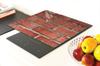 TAGLIERE IN VETRO 40x30 MATTONE