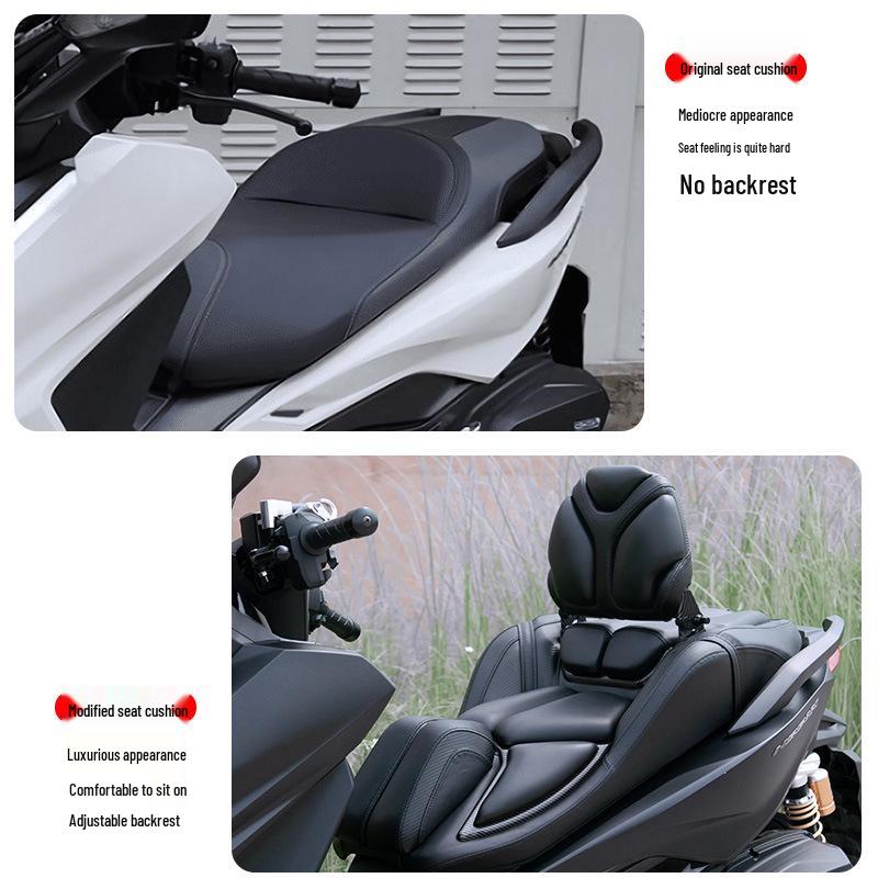 Honda Forza NSS350 Adjustable Latex Seat Cushion with Lumbar Support