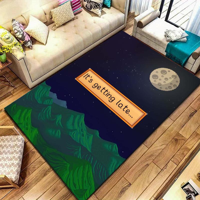 Stardew Valley Carpet Rug for Living Room Bedroom Home Sofa Decoration,Kids play Nonslip Floor Mat