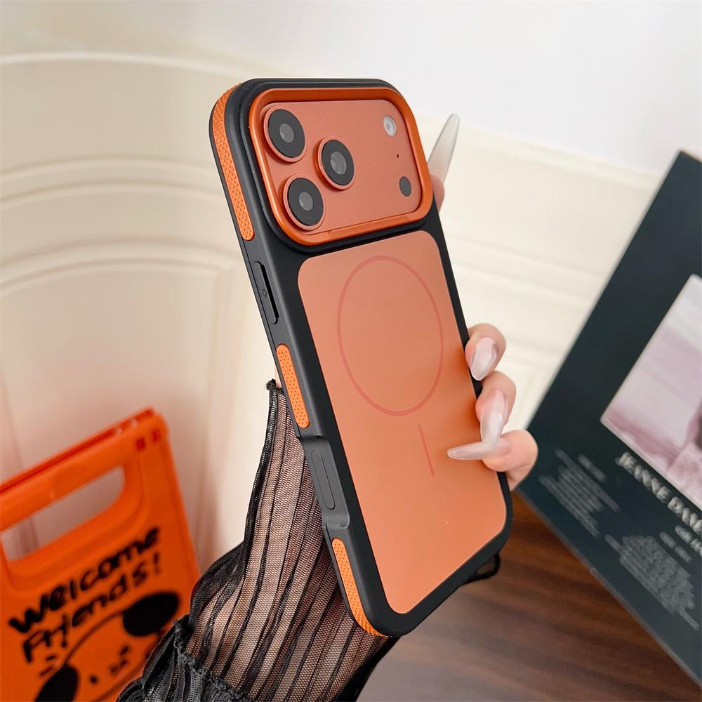 Bicolor Matte Frosted Magnetic  Phone Case for iPhone 17 Pro Max Air 16 15 14 Plus 13 12 11 For Magsafe Protective Cover