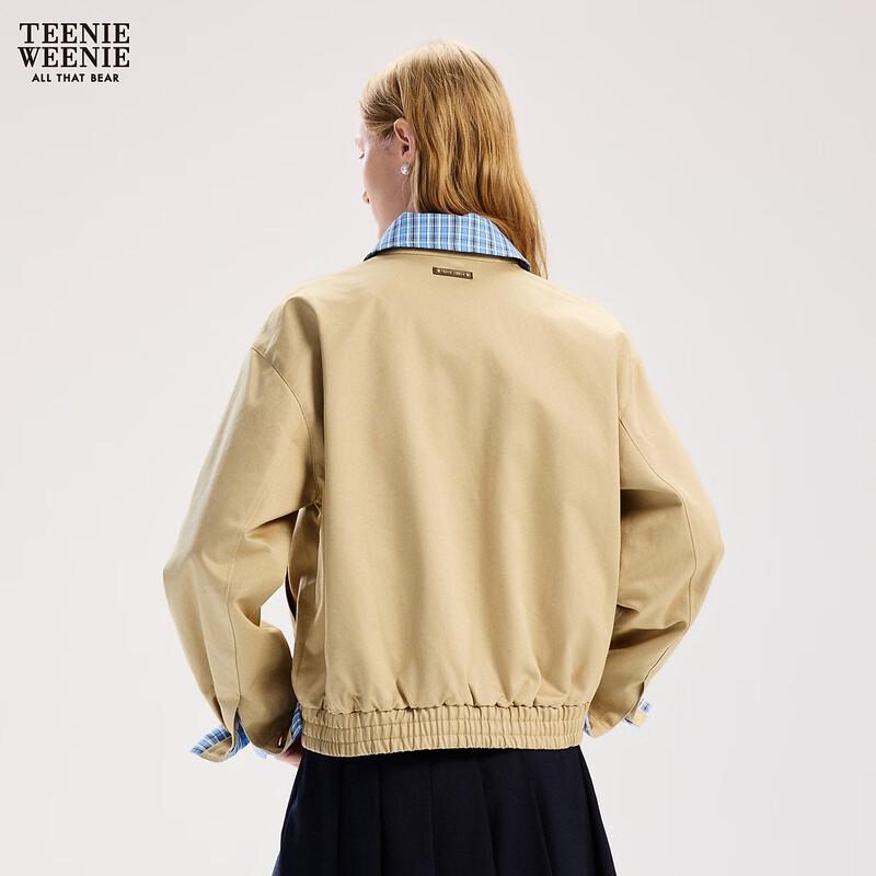 Teenie Weenie Women's Retro Plaid Lapel Jacket