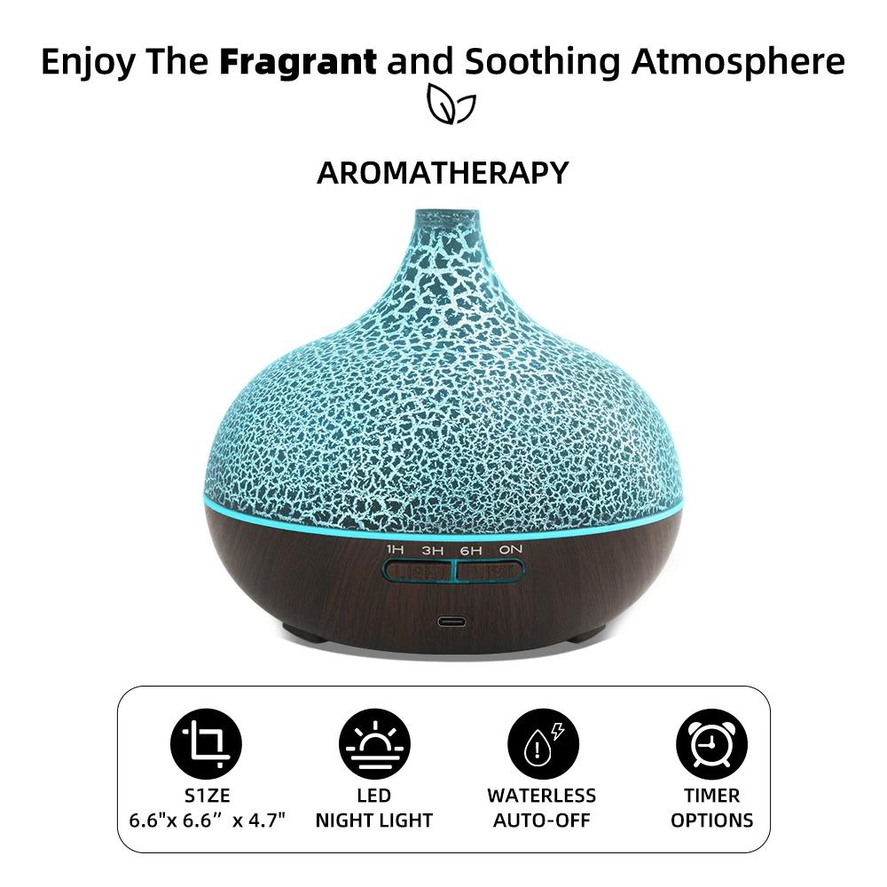 Air Humidifier & Essential Oil Diffuser Combo, Ultrasonic Cool Mist Maker for Home, Remote Control, Quiet Smell Distributor for