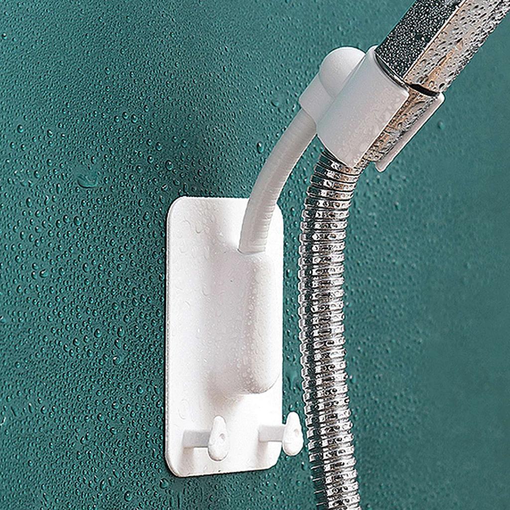 Shower Head Holder Punch Free Waterproof Strong Load Bearing Adhesive Adjustable Angle Handheld