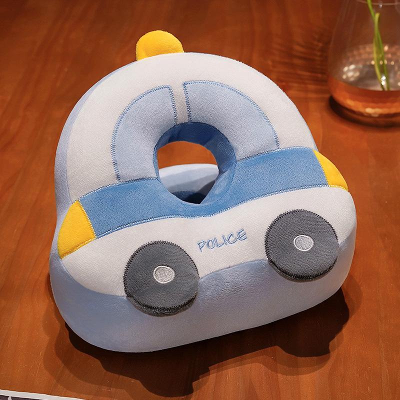 Cute Cat Nap Pillow Ice Silk Plush Throw Pillow Cuddle Cat Office Table Nap Artifact Waist Backrest Female