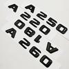 3D ABS Black Car Letters Logo A180 A220 A260 Badge Rear Trunk Emblem Decals For Mercedes Benz A Series A180 A200 A250 A260 W177