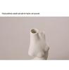 Human Body Shape Ceramic Sculpture Vase - White Decor Art Piece